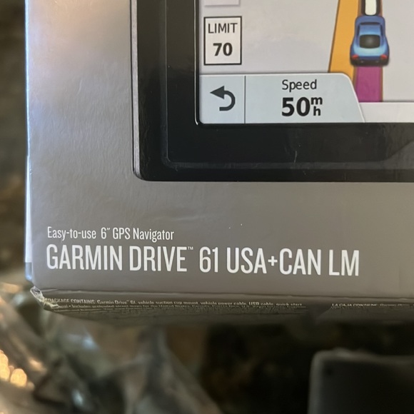 Garmin Drive 61 USA+CAN LM GPS Navigator System with Lifetime Maps, Spoken Turn - Picture 6 of 6